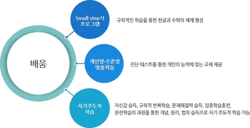 Small step 식 프로그램, 개인별·수준별 맞춤학습, 자기주도적 학습